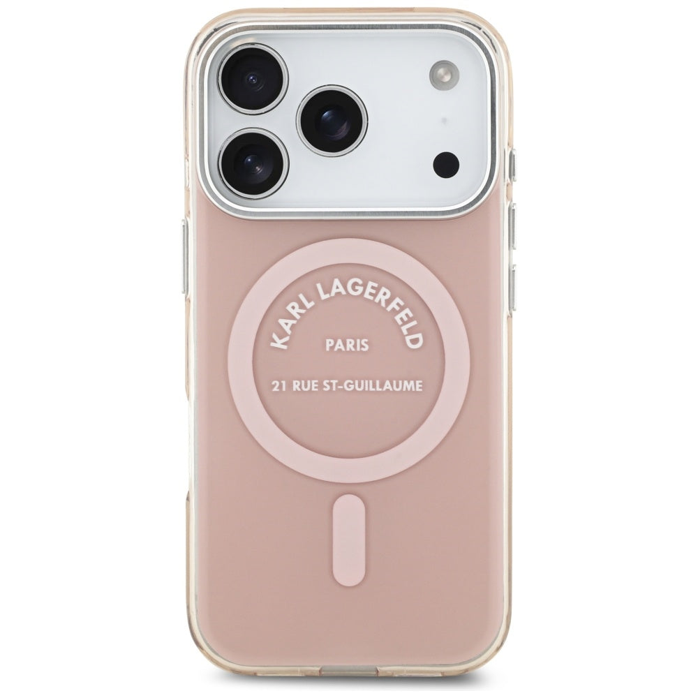 MagSafe cover til Apple iPhone 17 Pro, Karl Lagerfeld, IML Logo RSG, Pink