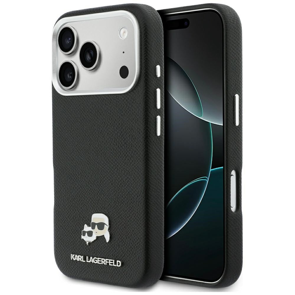 MagSafe cover til Apple iPhone 17 Pro, Karl Lagerfeld, Karl & Choupette Head's Pin, Sort