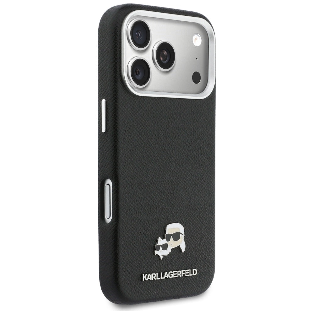 MagSafe cover til Apple iPhone 17 Pro, Karl Lagerfeld, Karl & Choupette Head's Pin, Sort