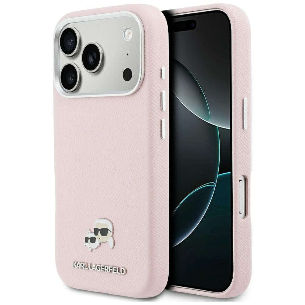 MagSafe cover til Apple iPhone 17 Pro, Karl Lagerfeld, Karl & Choupette Head's Pin, Pink