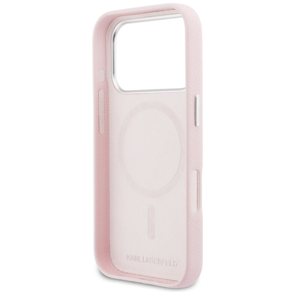 MagSafe cover til Apple iPhone 17 Pro, Karl Lagerfeld, Karl & Choupette Head's Pin, Pink