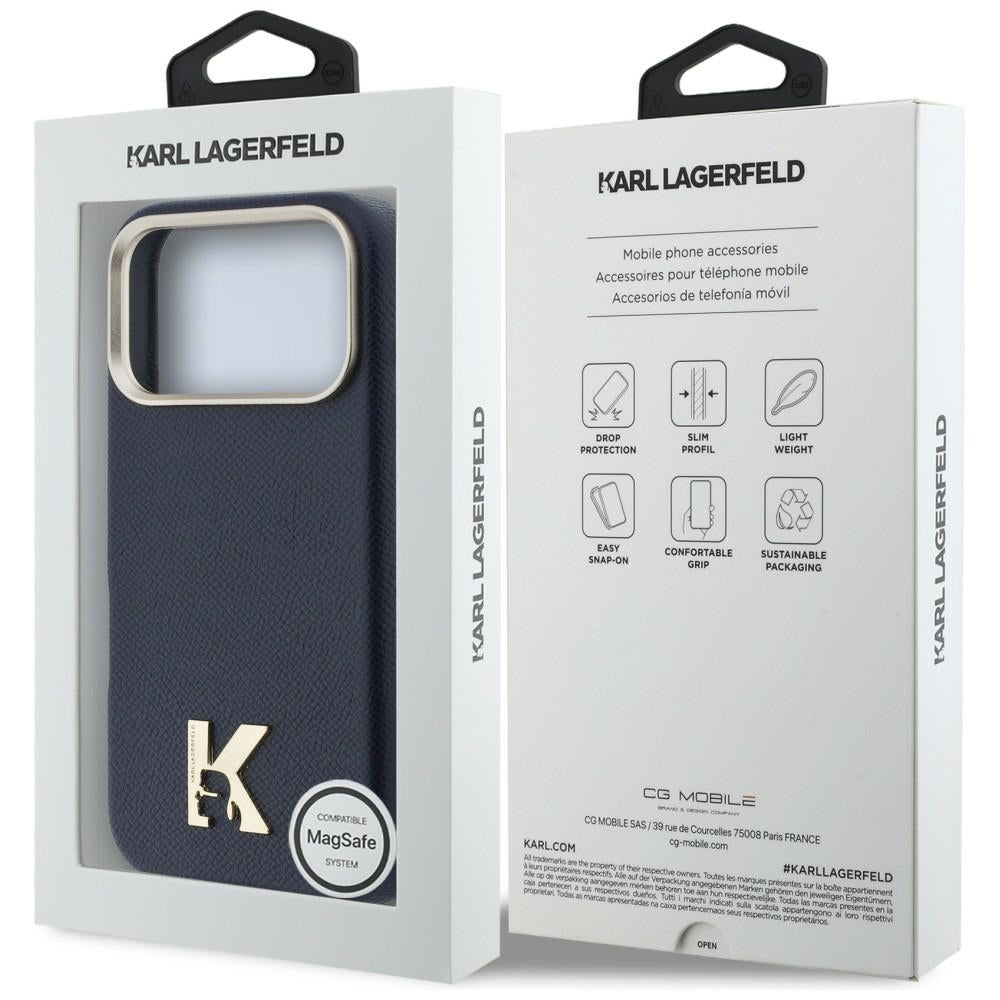 MagSafe cover til Apple iPhone 17 Pro, Karl Lagerfeld, Karl Head Logo, Blå