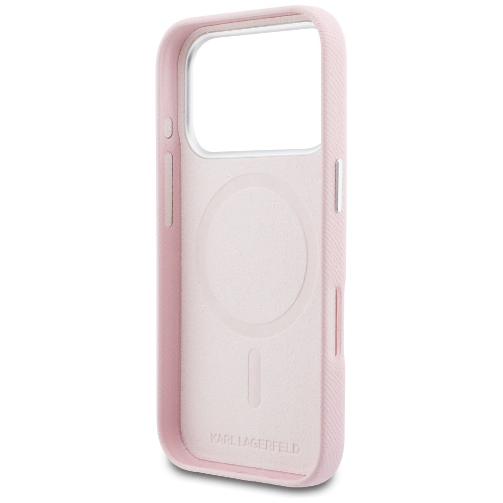 MagSafe cover til Apple iPhone 17 Pro, Karl Lagerfeld, Karl Head Logo, Pink