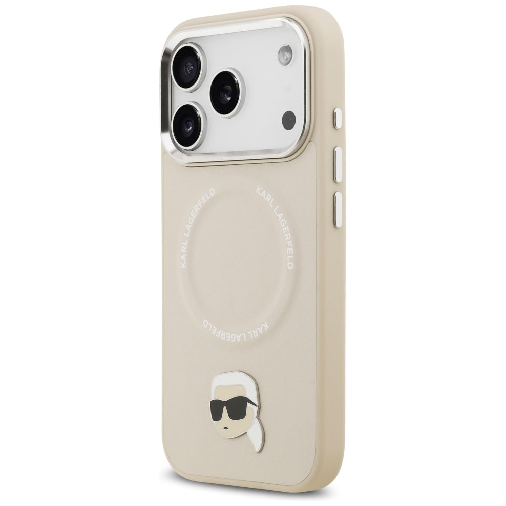 MagSafe cover til Apple iPhone 17 Pro, Karl Lagerfeld, Karl Pin, Beige