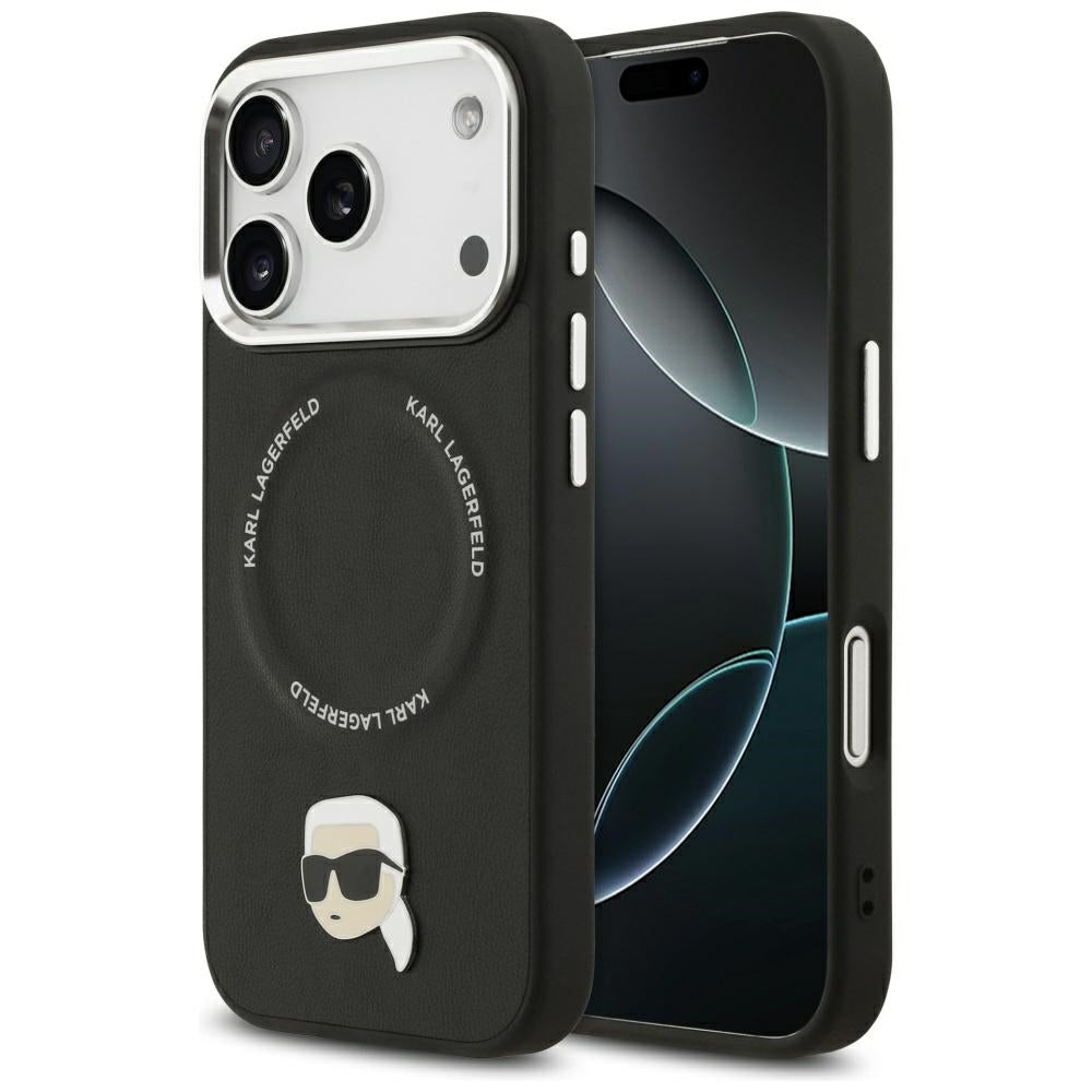 MagSafe cover til Apple iPhone 17 Pro, Karl Lagerfeld, Karl Pin, Sort