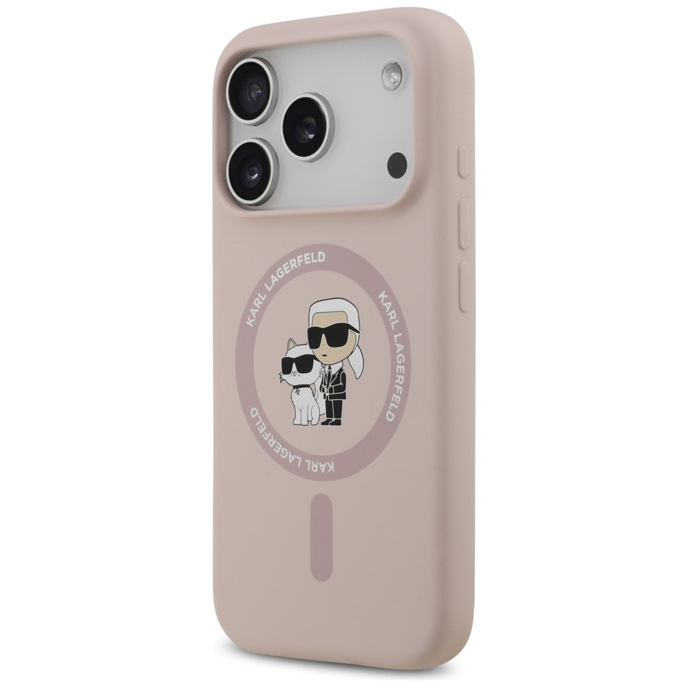 MagSafe cover til Apple iPhone 17 Pro, Karl Lagerfeld, Ring Karl & Choupette, Pink