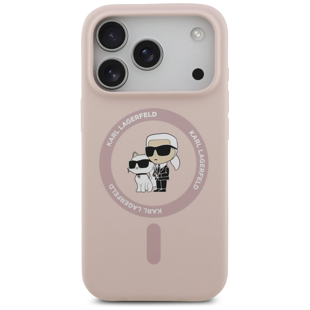 MagSafe cover til Apple iPhone 17 Pro, Karl Lagerfeld, Ring Karl & Choupette, Pink