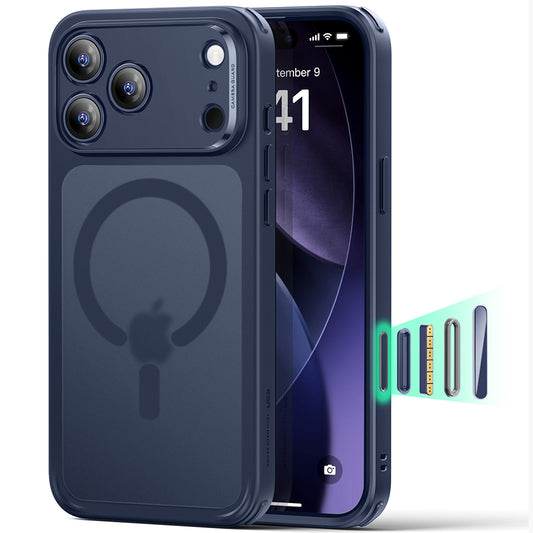 MagSafe cover til Apple iPhone 17 Pro Max, ESR, Classic Hybrid, Satinblå