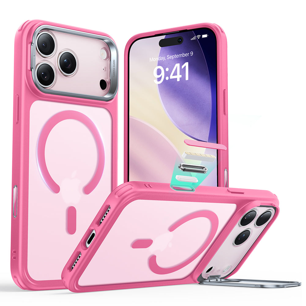 MagSafe cover til Apple iPhone 17 Pro Max, ESR, Classic Hybrid Kickstand, Satinrosa