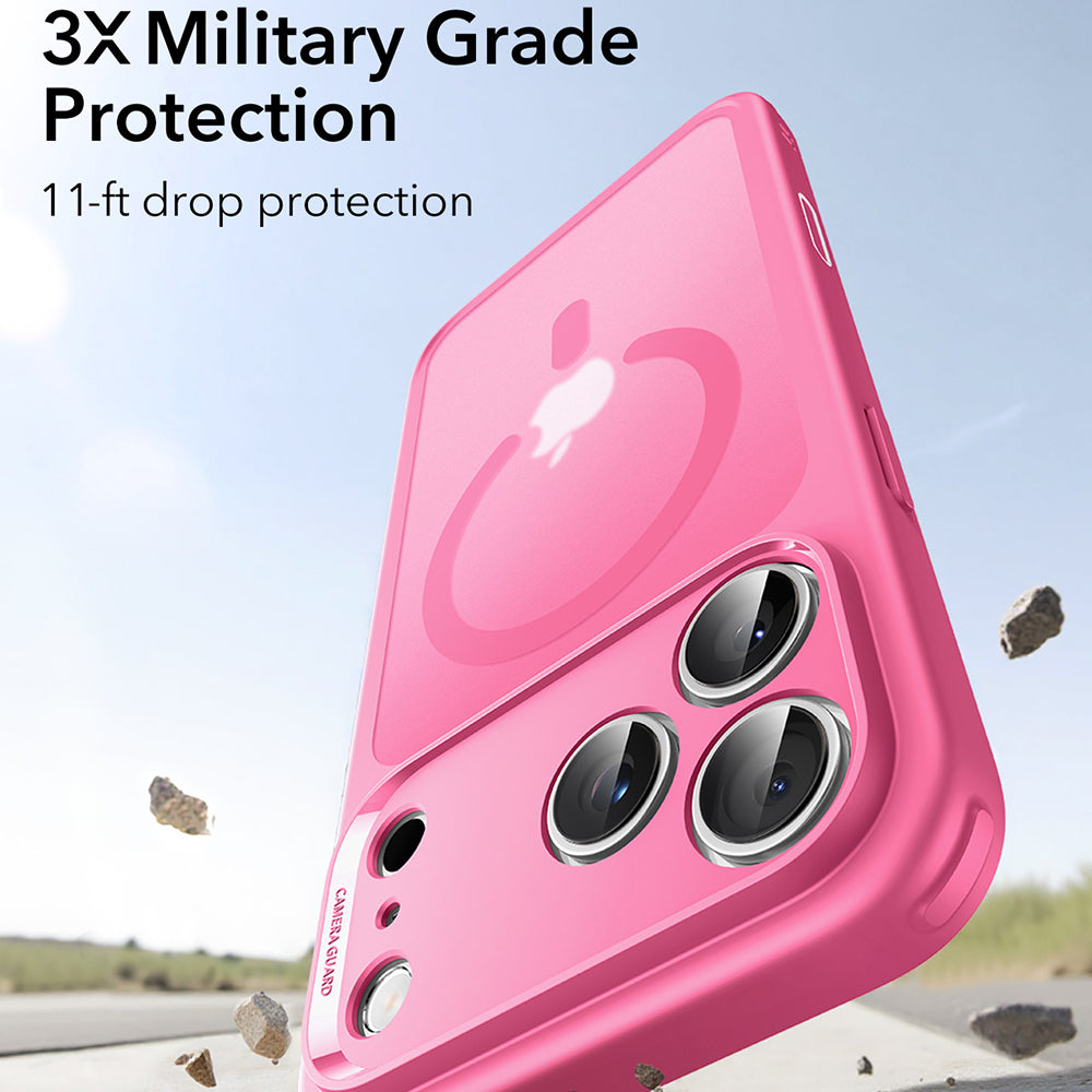 MagSafe cover til Apple iPhone 17 Pro Max, ESR, Classic Hybrid, Satinrosa