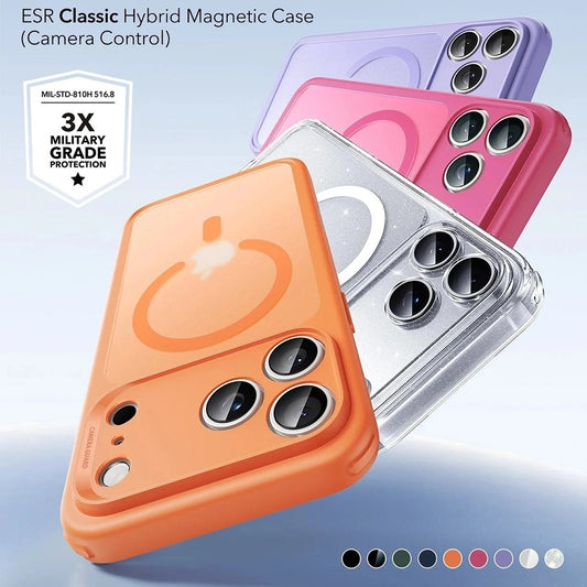 MagSafe cover til Apple iPhone 17 Pro Max, ESR, Classic Hybrid Slide, Satin Orange
