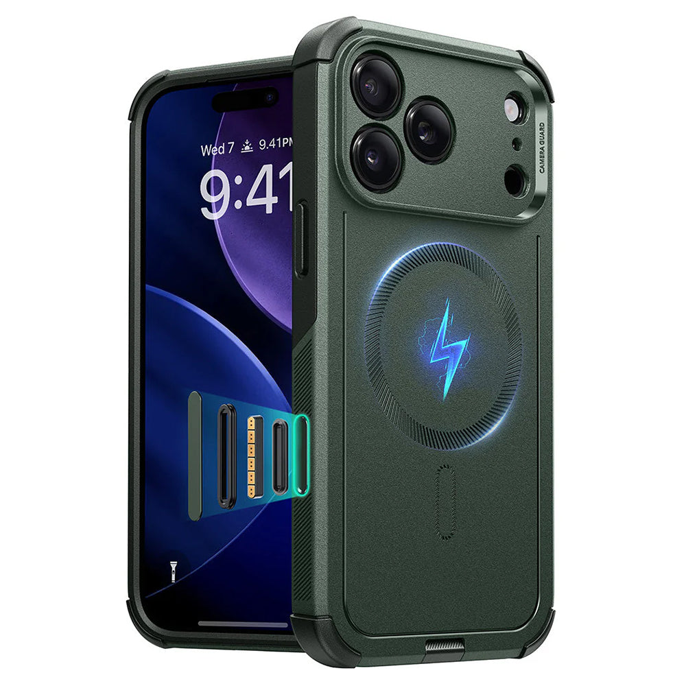 MagSafe cover til Apple iPhone 17 Pro Max, ESR, Cyber, Grøn