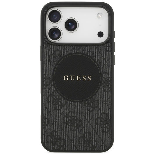 MagSafe cover til Apple iPhone 17 Pro Max, Guess, 4G Circle Classic Logo, Sort