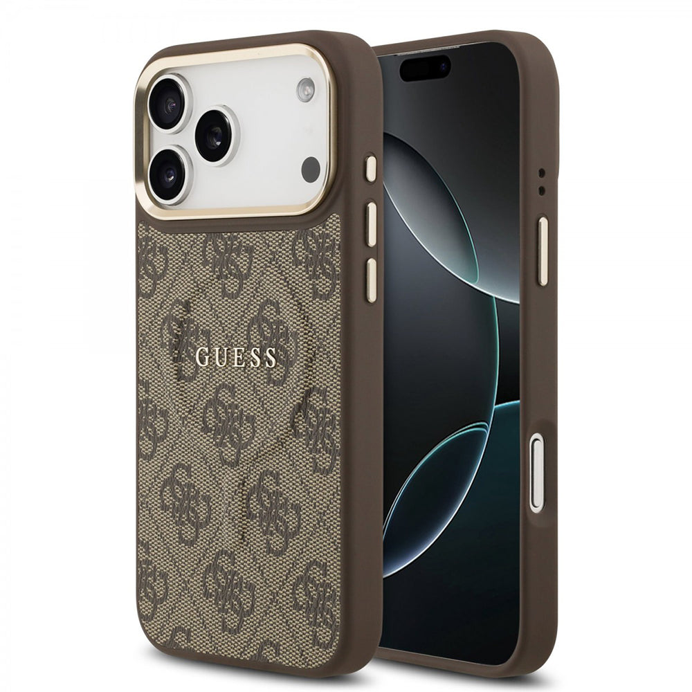 MagSafe cover til Apple iPhone 17 Pro Max, Guess, 4G Classic, Brun