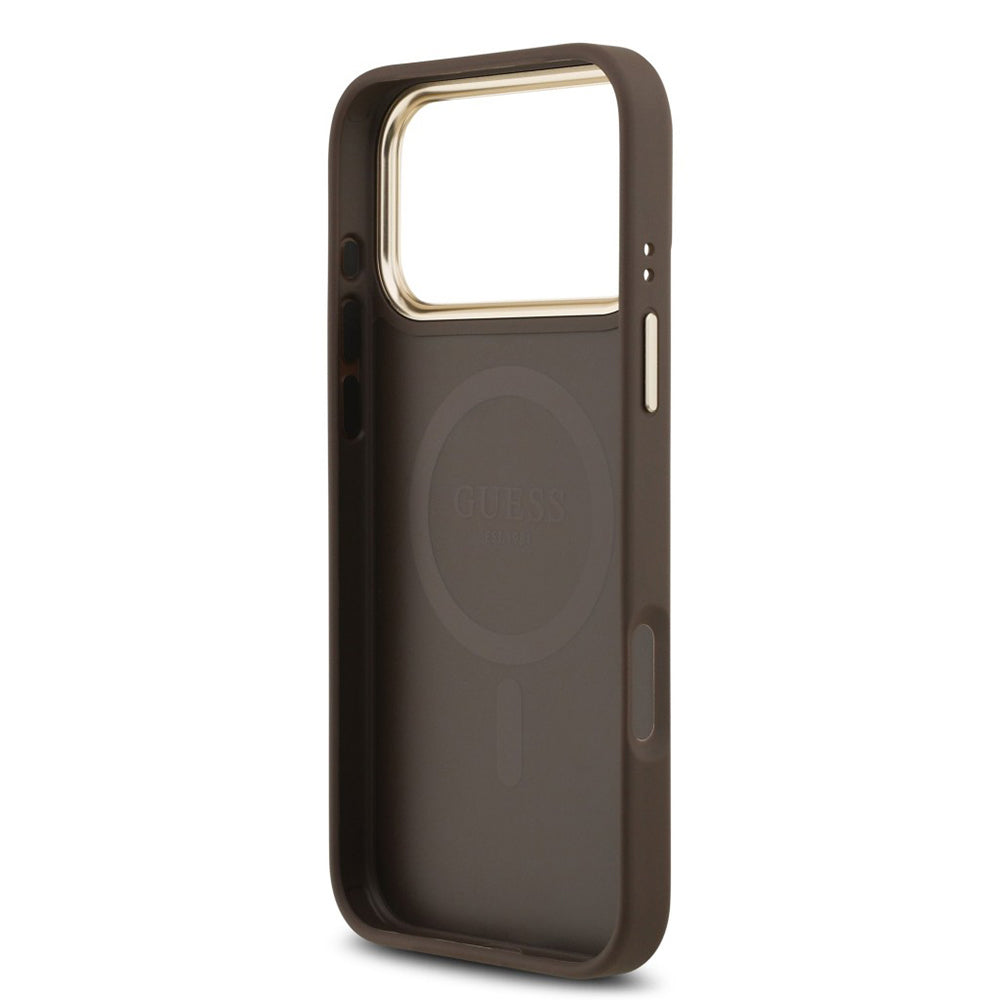 MagSafe cover til Apple iPhone 17 Pro Max, Guess, 4G Classic, Brun