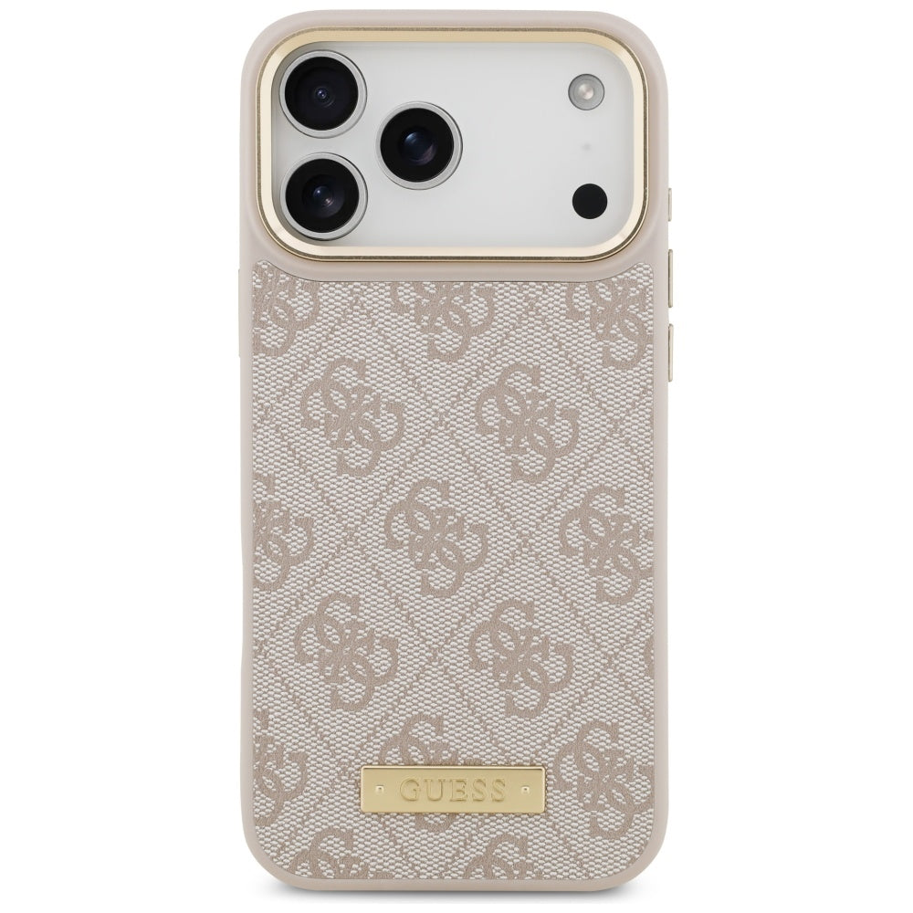 MagSafe cover til Apple iPhone 17 Pro Max, Guess, 4G Logo Plate, Pink