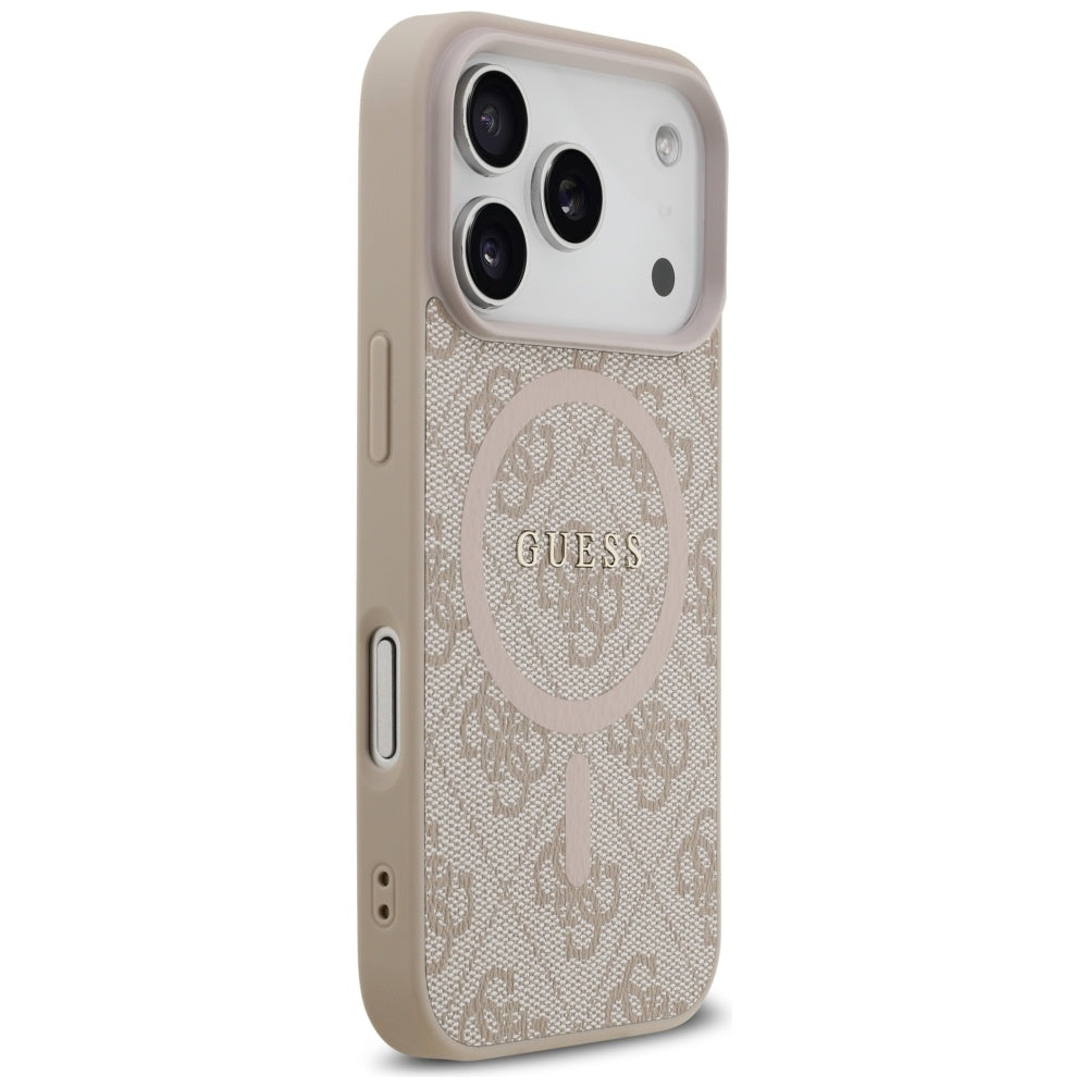 MagSafe cover til Apple iPhone 17 Pro Max, Guess, 4G Ring Classic Logo, Pink