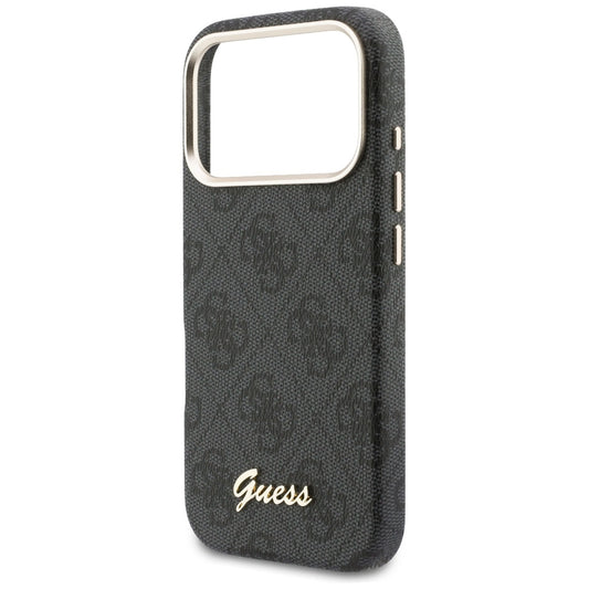 MagSafe cover til Apple iPhone 17 Pro Max, Guess, 4G Script Logo, Sort