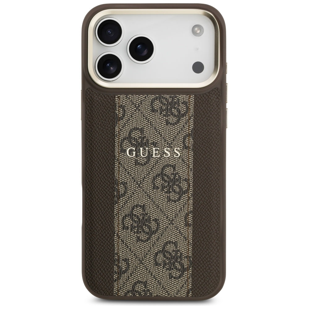 MagSafe cover til Apple iPhone 17 Pro Max, Guess, 4G Stripe, Brun