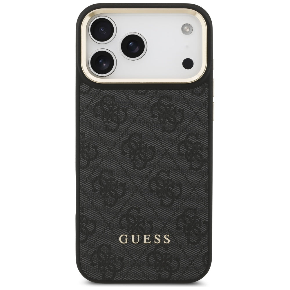 MagSafe cover til Apple iPhone 17 Pro Max, Guess, Cardslot 4G, Sort