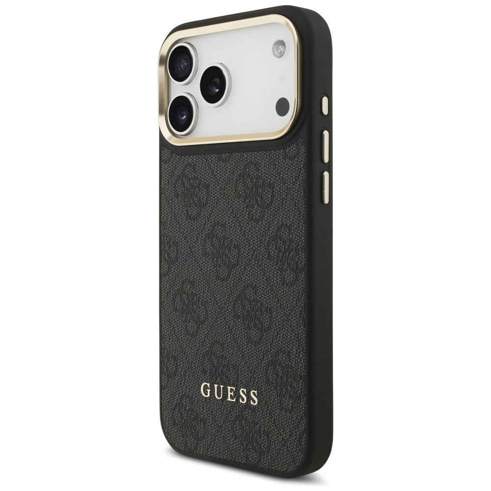 MagSafe cover til Apple iPhone 17 Pro Max, Guess, Cardslot 4G, Sort