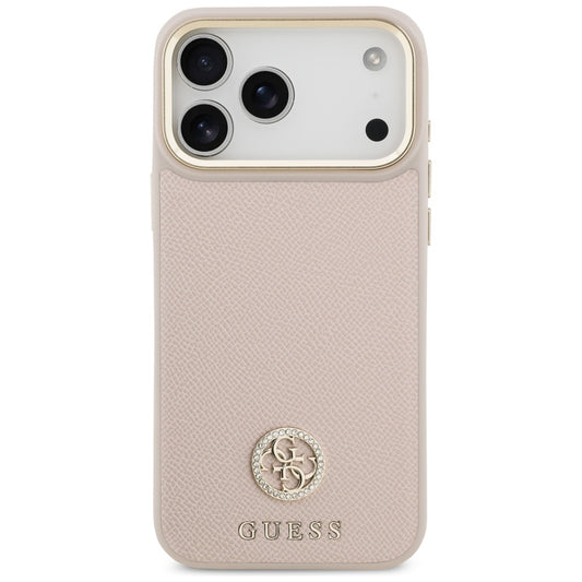 MagSafe cover til Apple iPhone 17 Pro Max, Guess, Grained Strass Logo, Pink