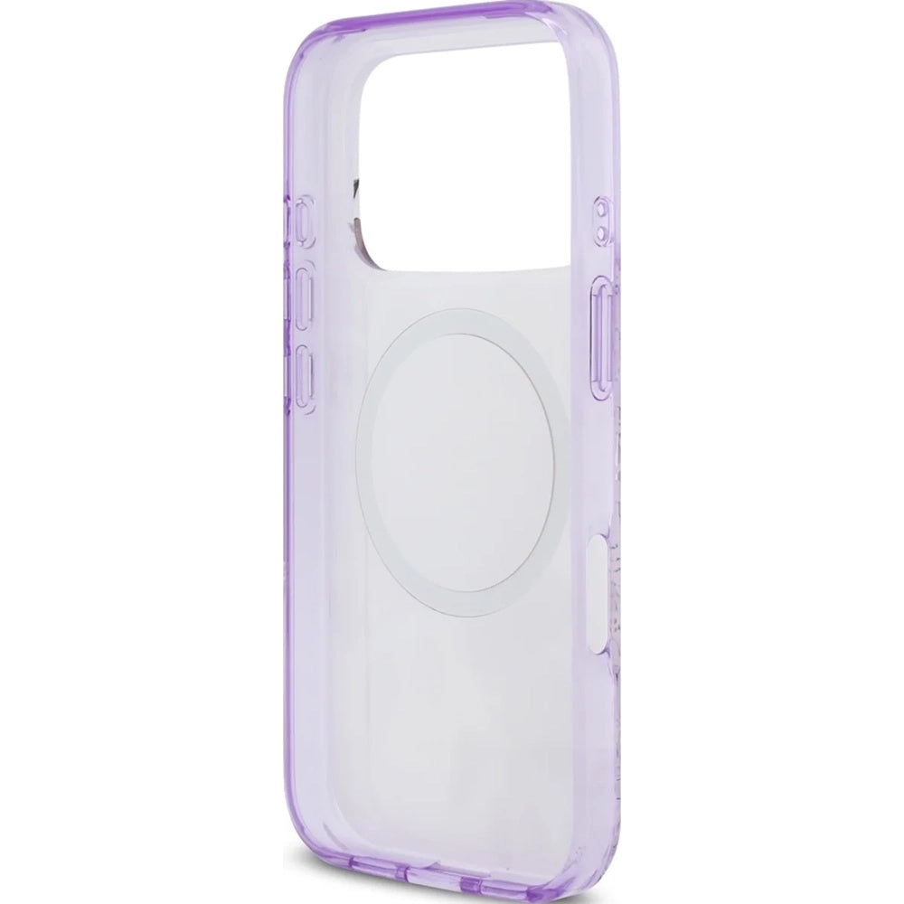MagSafe cover til Apple iPhone 17 Pro Max, Guess, IML Flower & Tonal Circle, Lilla