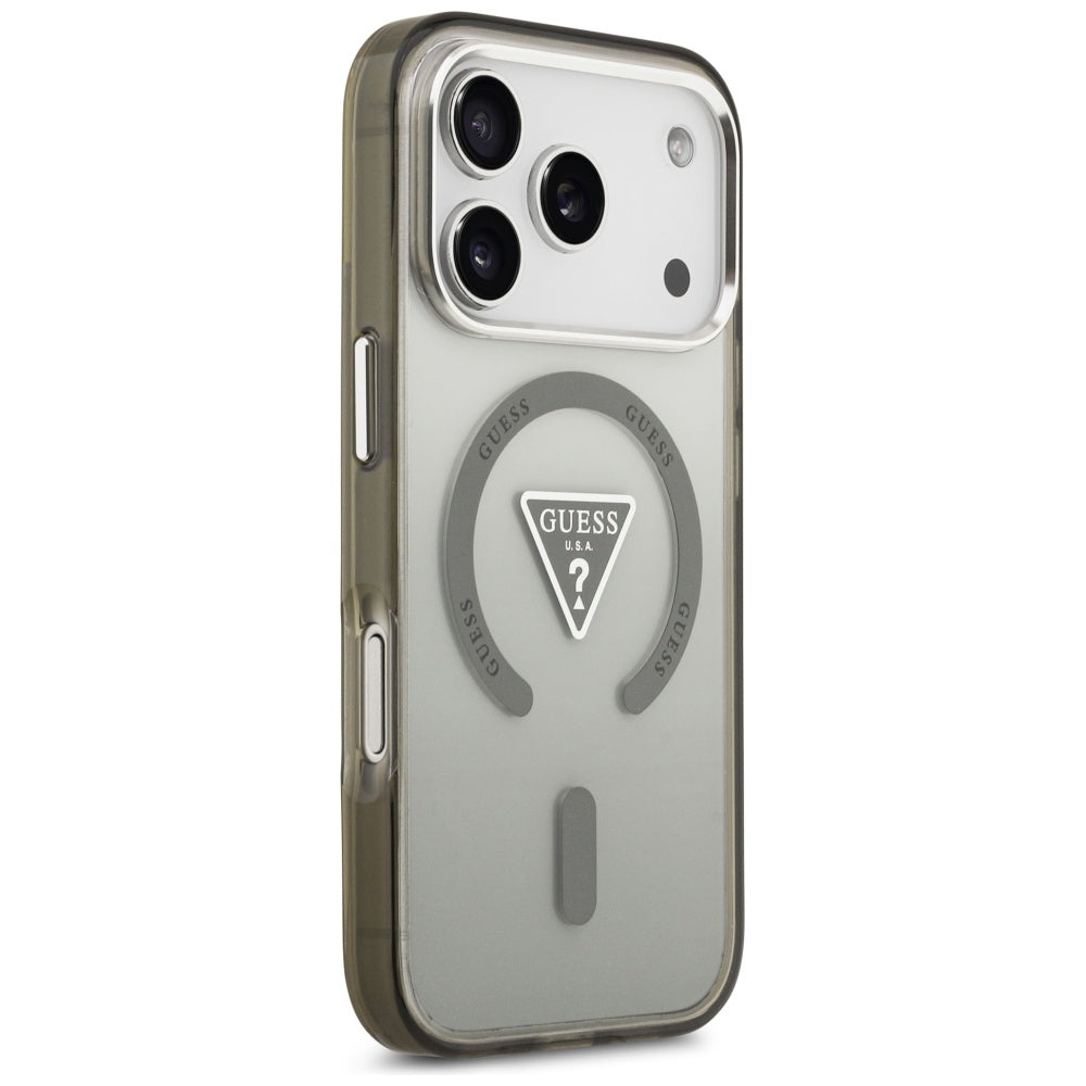 MagSafe cover til Apple iPhone 17 Pro Max, Guess, IML Gradient Triangle Logo, Kaki