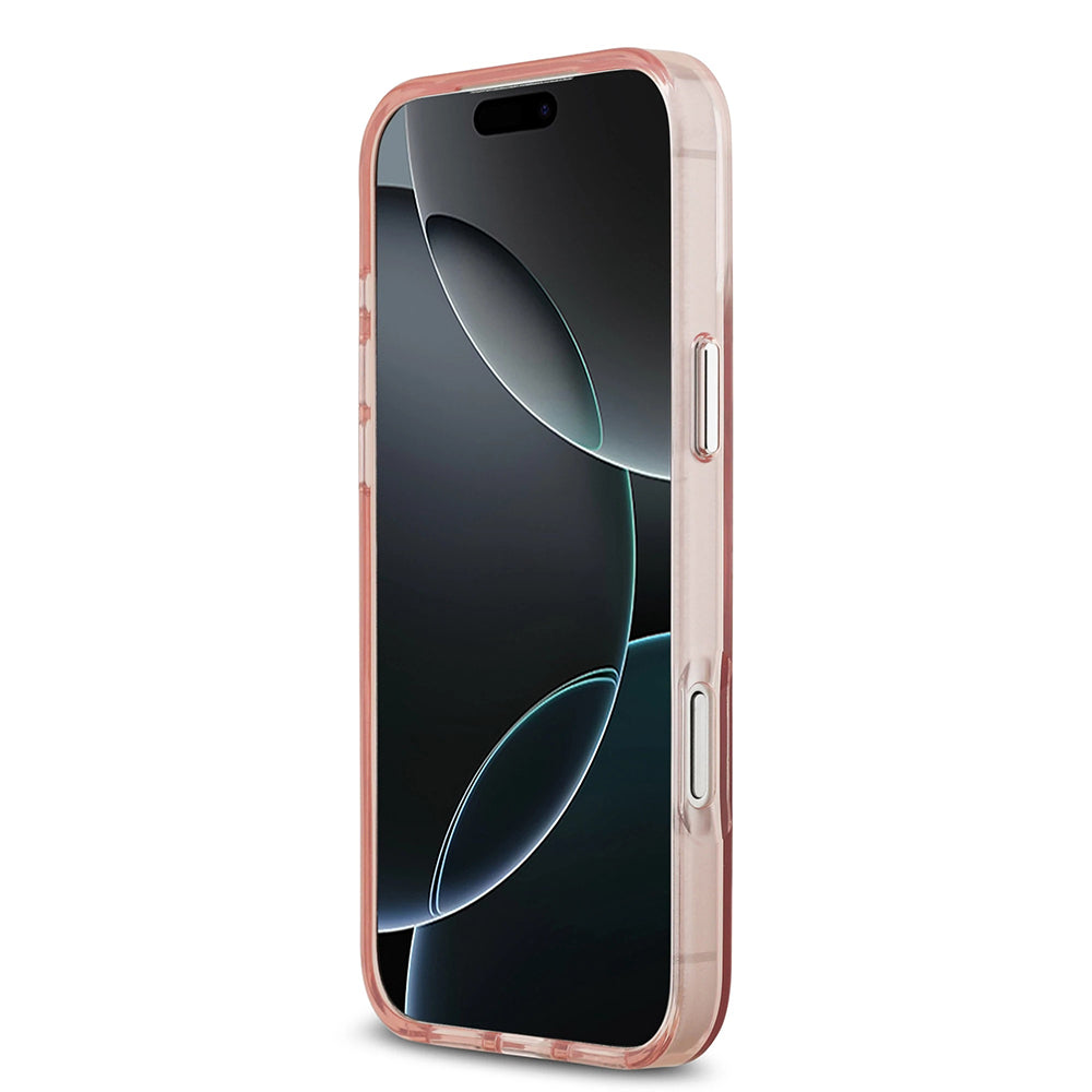 MagSafe cover til Apple iPhone 17 Pro Max, Guess, IML Gradient Triangle Logo, Pink