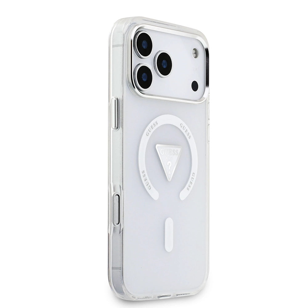 MagSafe cover til Apple iPhone 17 Pro Max, Guess, IML Gradient Triangle Logo, Transparent