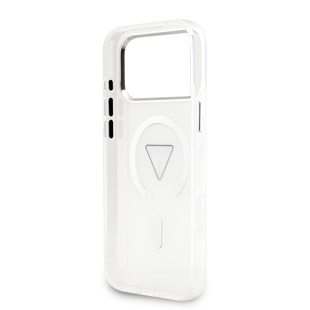 MagSafe cover til Apple iPhone 17 Pro Max, Guess, IML Gradient Triangle Logo, Transparent