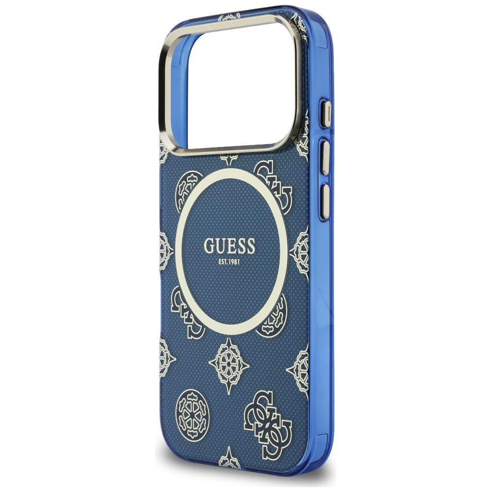 MagSafe cover til Apple iPhone 17 Pro Max, Guess, IML Peony Dot, Blå