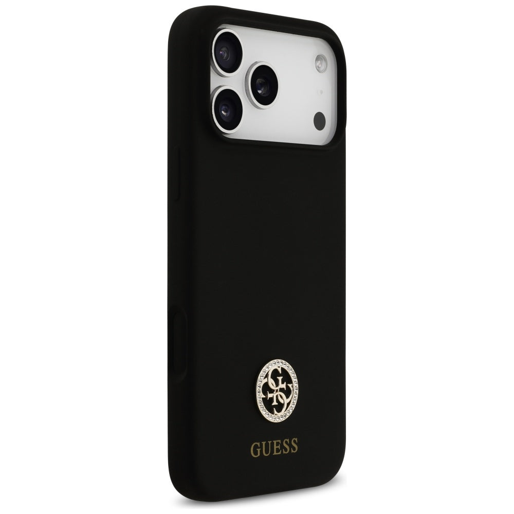 MagSafe cover til Apple iPhone 17 Pro Max, Guess, Logo Strass 4G, Sort