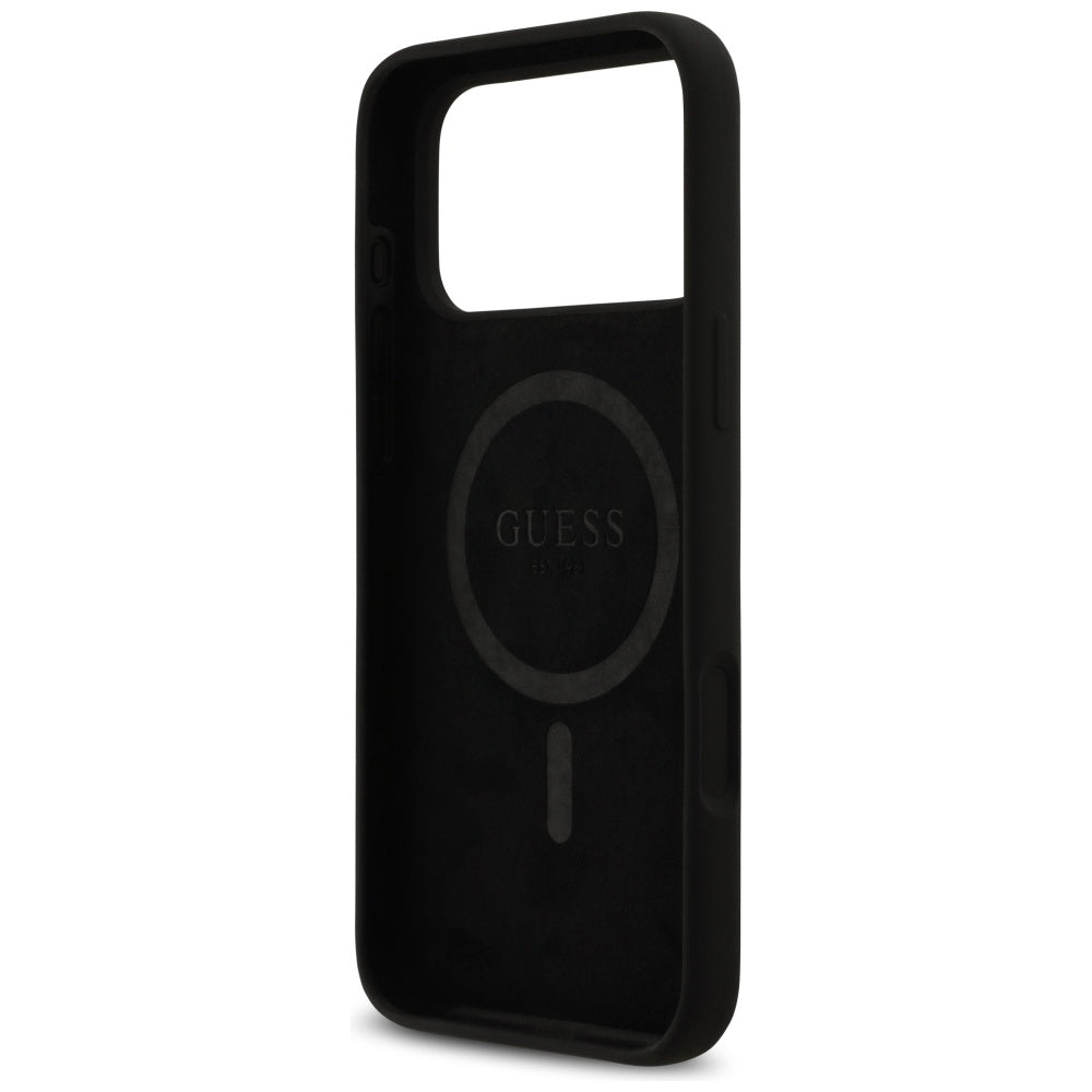 MagSafe cover til Apple iPhone 17 Pro Max, Guess, Logo Strass 4G, Sort