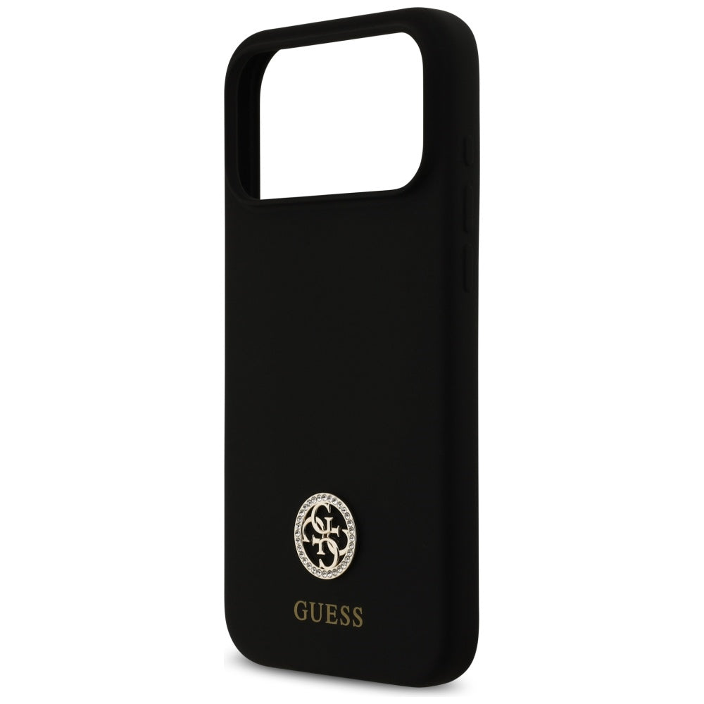 MagSafe cover til Apple iPhone 17 Pro Max, Guess, Logo Strass 4G, Sort