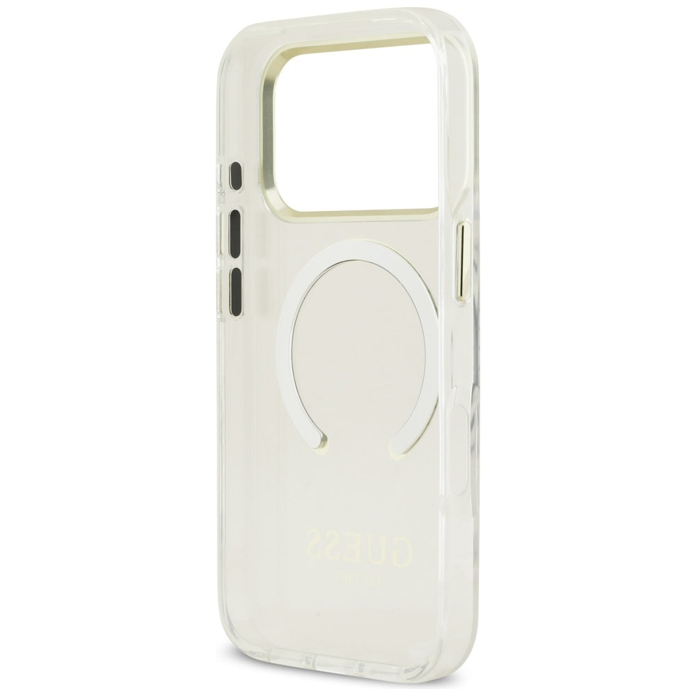MagSafe cover til Apple iPhone 17 Pro Max, Guess, Metal Outline, Gylden