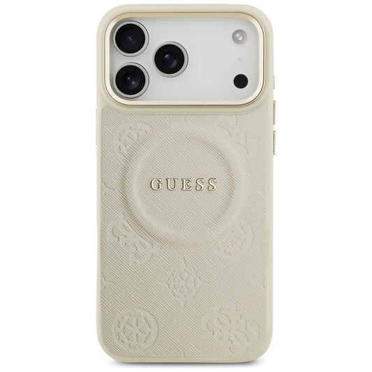 MagSafe cover til Apple iPhone 17 Pro Max, Guess, Peony Hot Stamp, Beige