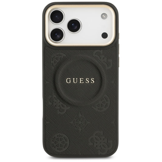 MagSafe cover til Apple iPhone 17 Pro Max, Guess, Peony Hot Stamp, Sort