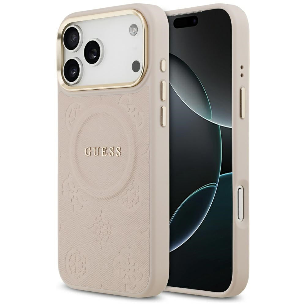MagSafe cover til Apple iPhone 17 Pro Max, Guess, Peony Hot Stamp, Pink
