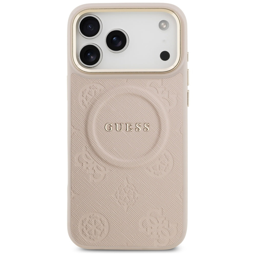 MagSafe cover til Apple iPhone 17 Pro Max, Guess, Peony Hot Stamp, Pink