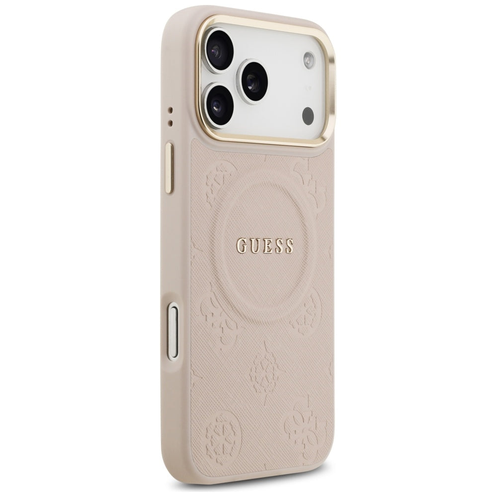 MagSafe cover til Apple iPhone 17 Pro Max, Guess, Peony Hot Stamp, Pink