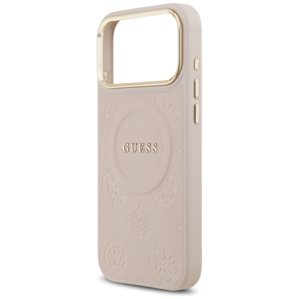 MagSafe cover til Apple iPhone 17 Pro Max, Guess, Peony Hot Stamp, Pink