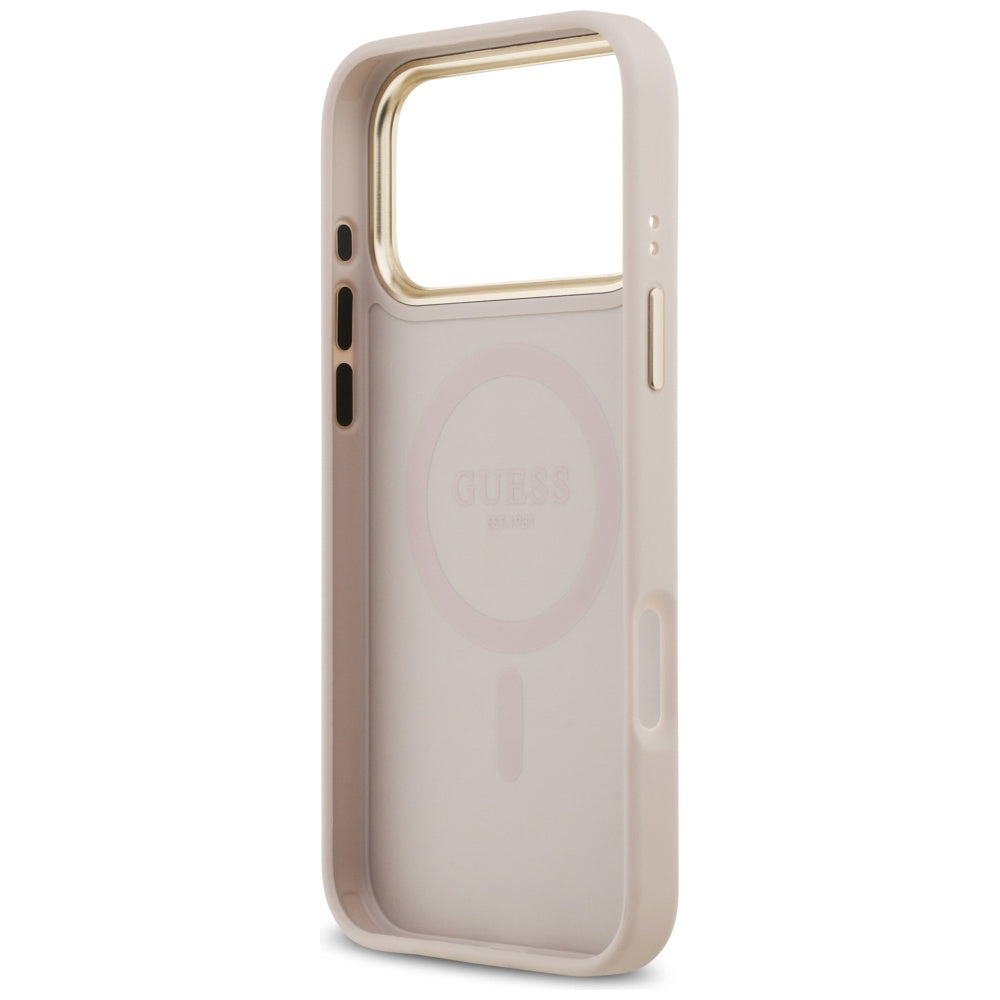 MagSafe cover til Apple iPhone 17 Pro Max, Guess, Peony Hot Stamp, Pink
