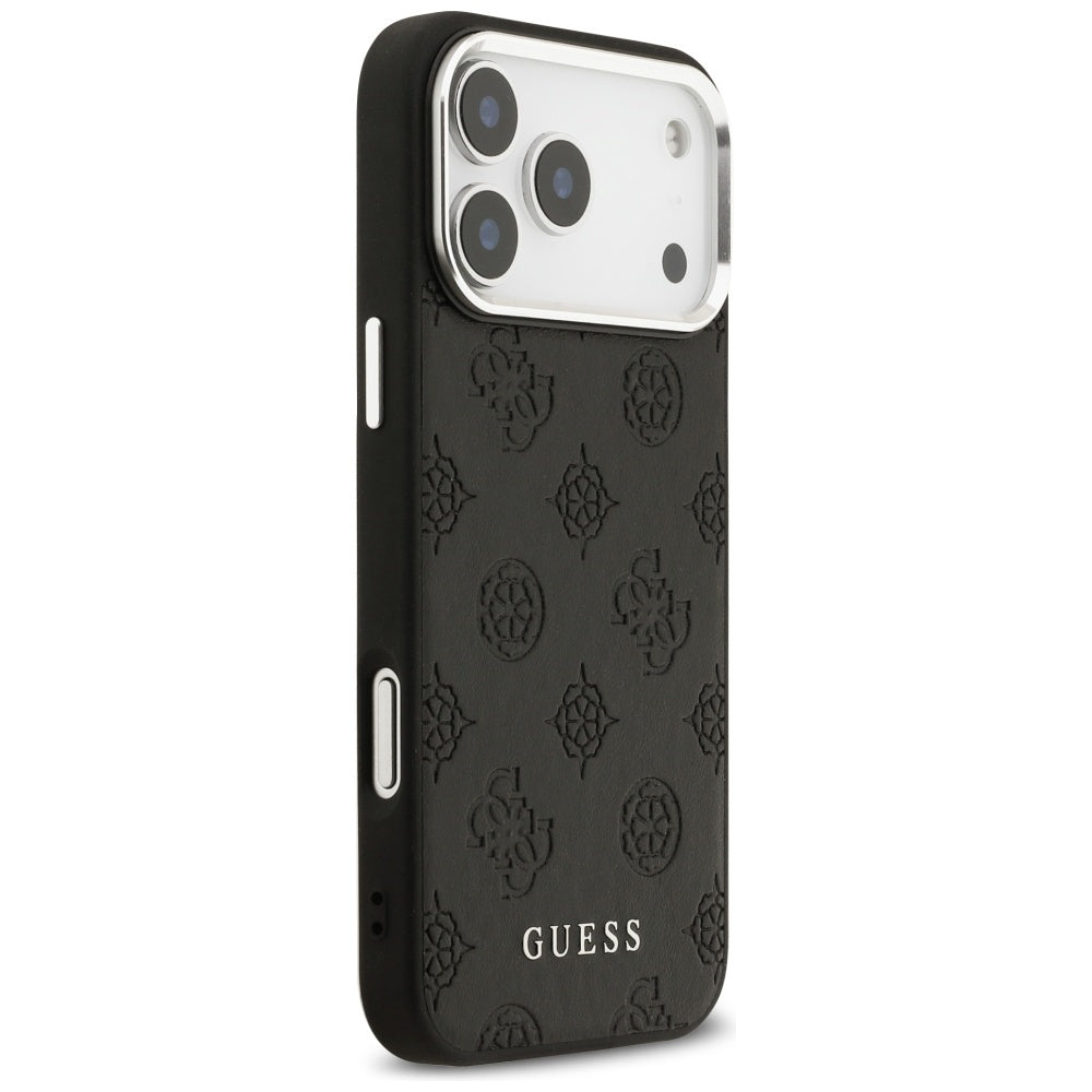 MagSafe cover til Apple iPhone 17 Pro Max, Guess, Peony Hot Stamp Script, Sort