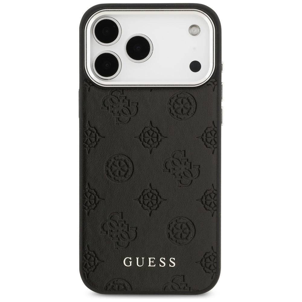 MagSafe cover til Apple iPhone 17 Pro Max, Guess, Peony Hot Stamp Script, Sort