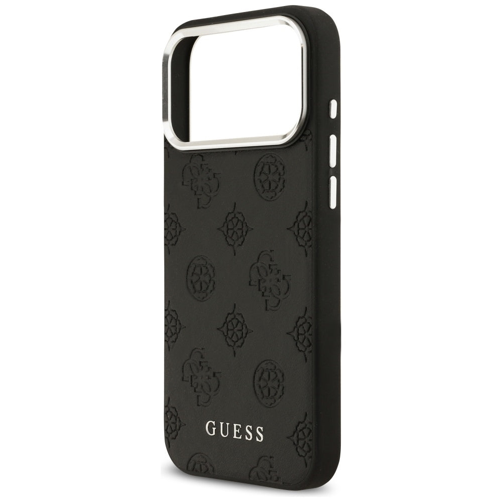 MagSafe cover til Apple iPhone 17 Pro Max, Guess, Peony Hot Stamp Script, Sort