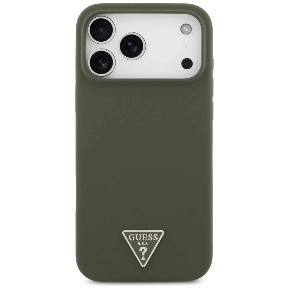 MagSafe cover til Apple iPhone 17 Pro Max, Guess, Triangle Logo, Kaki