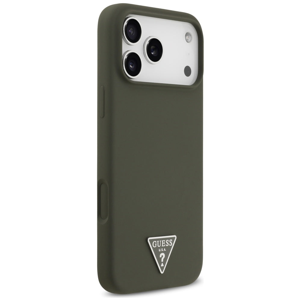 MagSafe cover til Apple iPhone 17 Pro Max, Guess, Triangle Logo, Kaki