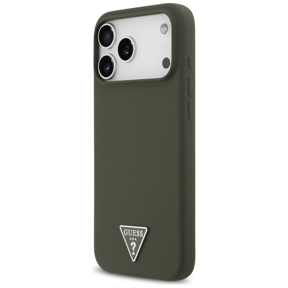 MagSafe cover til Apple iPhone 17 Pro Max, Guess, Triangle Logo, Kaki