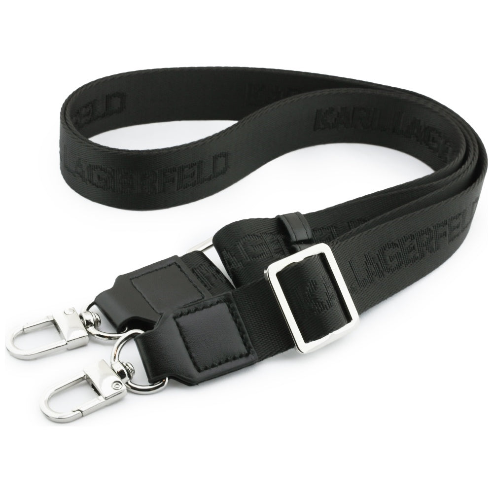 MagSafe cover til Apple iPhone 17 Pro Max, Karl Lagerfeld, Big Strap Choupette Metal Logo, Sort